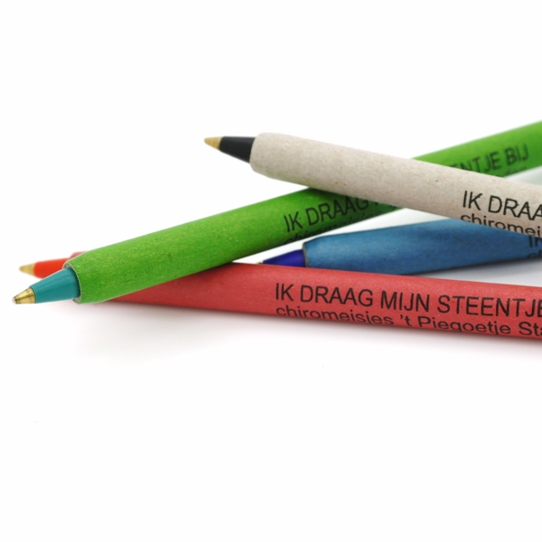 Gerecycled papier kogelpen